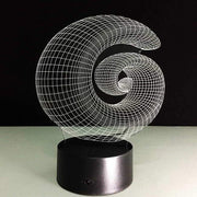 Snail Sculpture 3D Illusion Lamp
