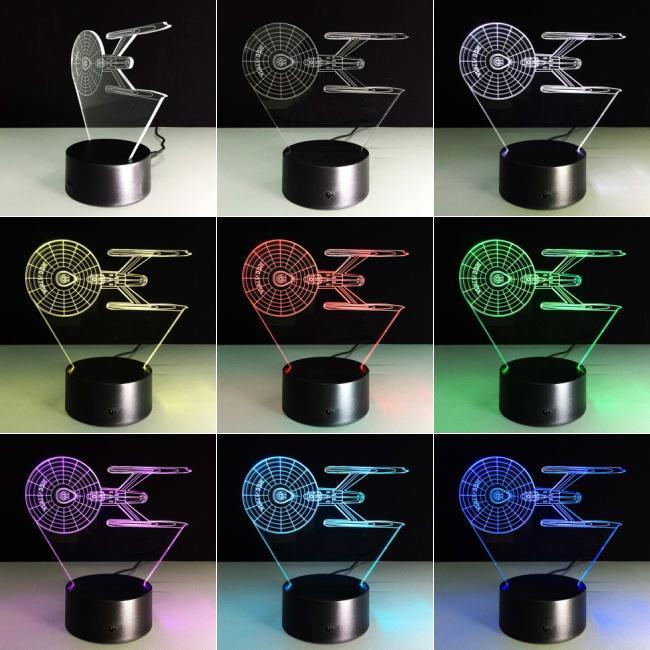 Star Trek Ship 3D Illusion Lamp