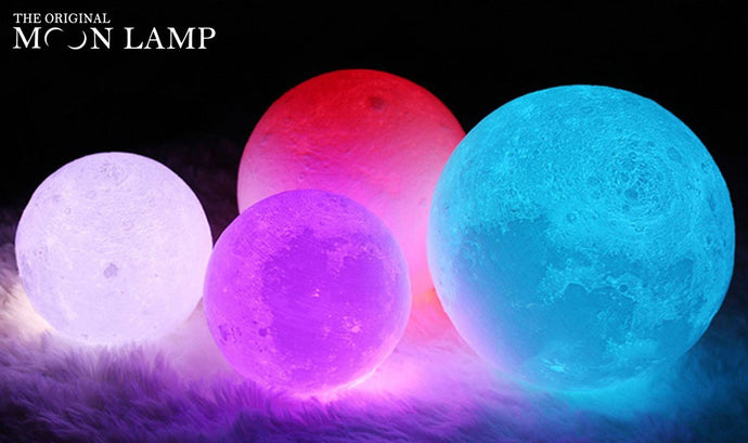 All the Colors of the Rainbow in One Beautiful Moon Lamp