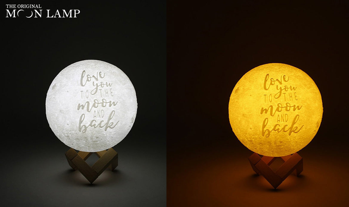 I love you to the moon and back Moon Lamp