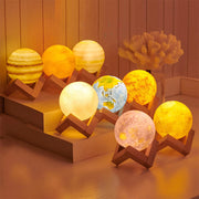The Original 8 Planets Color Lamps Set