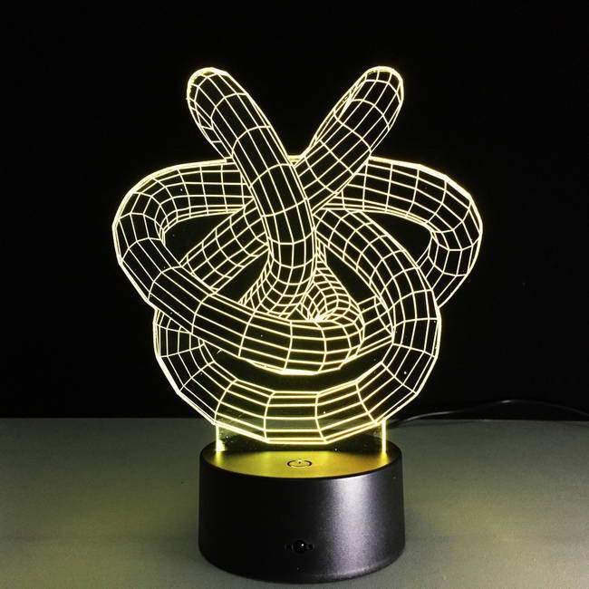 Interlaced 3D Illusion Lamp
