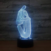 Two People 3D Illusion Lamp