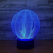 Round Abstract 3D Illusion Lamp