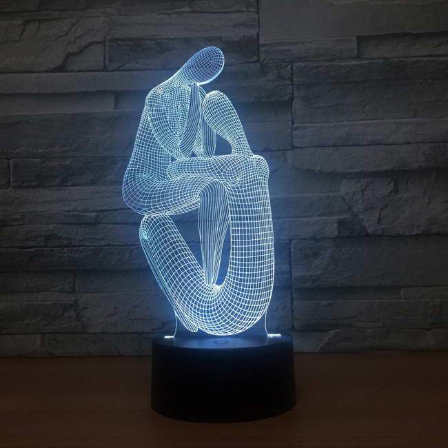Two People 3D Illusion Lamp