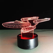 Star Trek USS Enterprise 3D Illusion Lamp