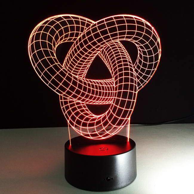 Love Knot 3D Illusion Lamp