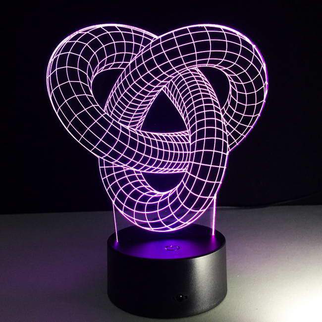 Love Knot 3D Illusion Lamp