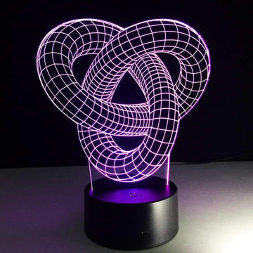 Love Knot 3D Illusion Lamp