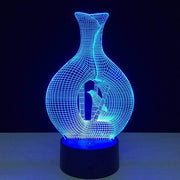 Vase 3D Illusion Lamp