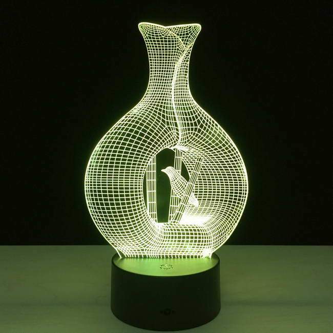 Vase 3D Illusion Lamp