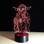 Star Wars Yoda 3D Illusion Lamp