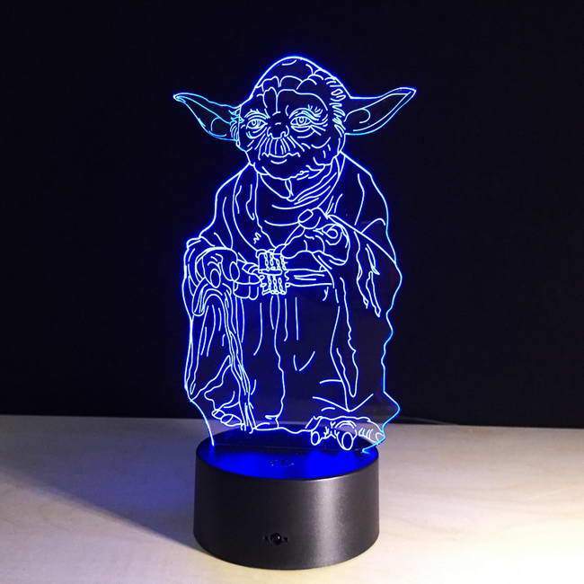 Star Wars Yoda 3D Illusion Lamp - The Original 3D Lamp
