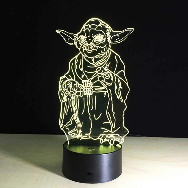 Star Wars Yoda 3D Illusion Lamp