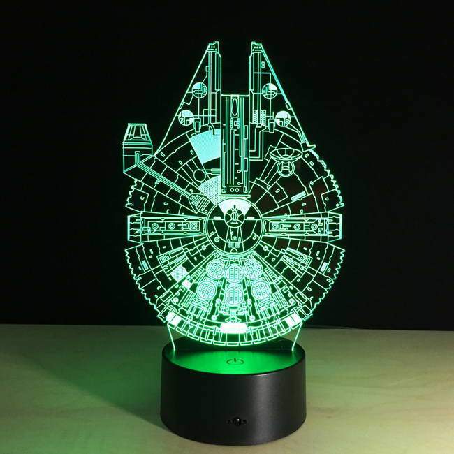 Star Wars Ship 3D Illusion Lamp