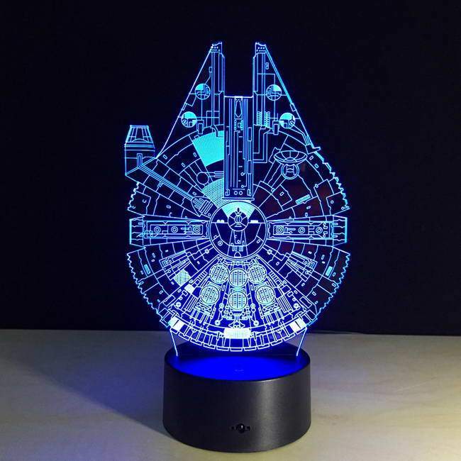 Star Wars Ship 3D Illusion Lamp