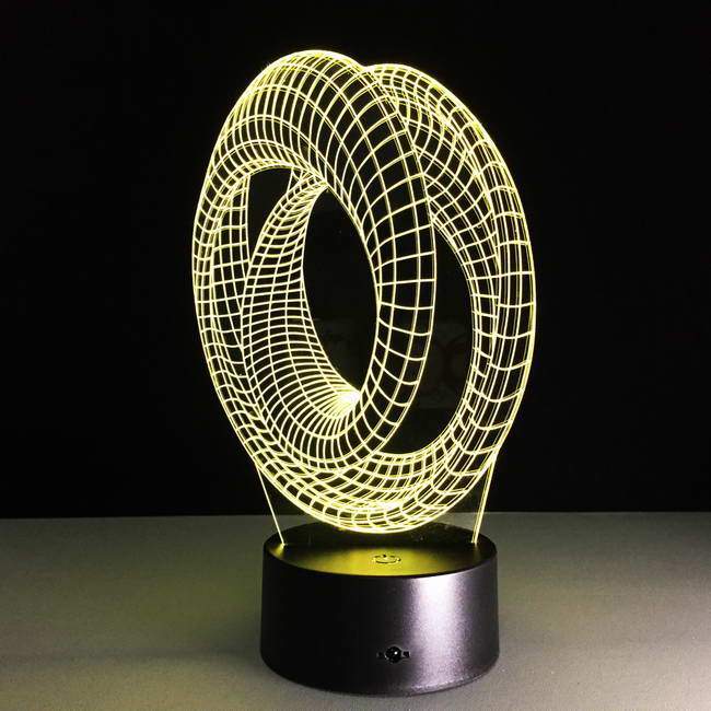 Roller Coaster 3D Illusion Lamp