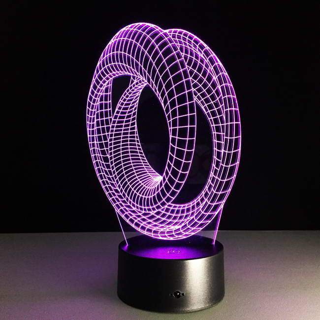 Roller Coaster 3D Illusion Lamp