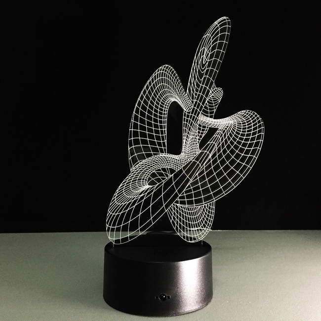 Embraced 3D Illusion Lamp