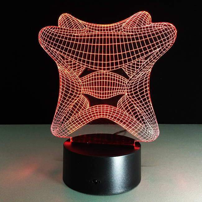 Cube Sculpture 3D Illusion Lamp