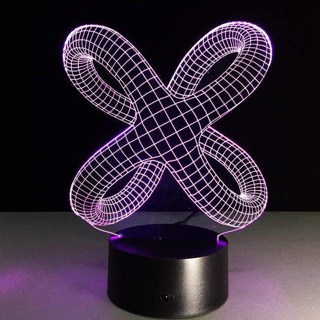 X 3D Illusion Lamp