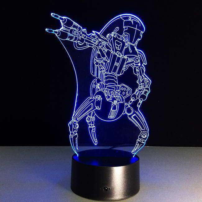 Star Wars Villain Robot 3D Illusion Lamp