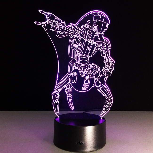 Star Wars Villain Robot 3D Illusion Lamp