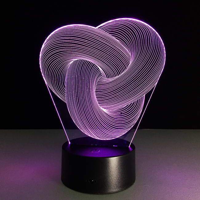 Love Knot V3 3D Illusion Lamp