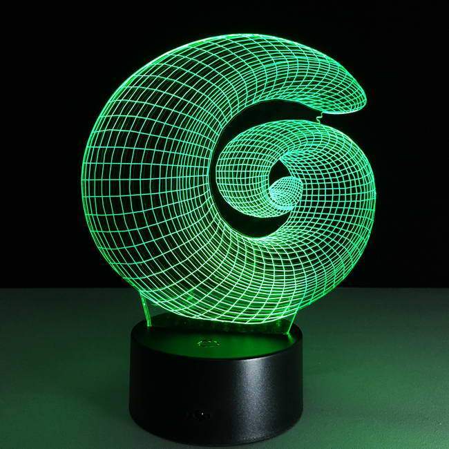 Snail Sculpture 3D Illusion Lamp
