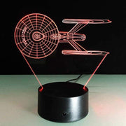 Star Trek Ship 3D Illusion Lamp