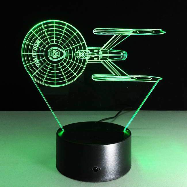 Star Trek Ship 3D Illusion Lamp