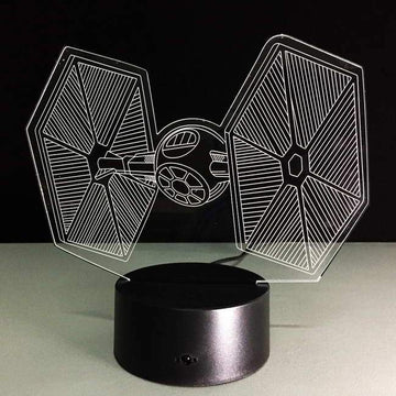 Star Wars Tie Fighter 3D Illusion Lamp