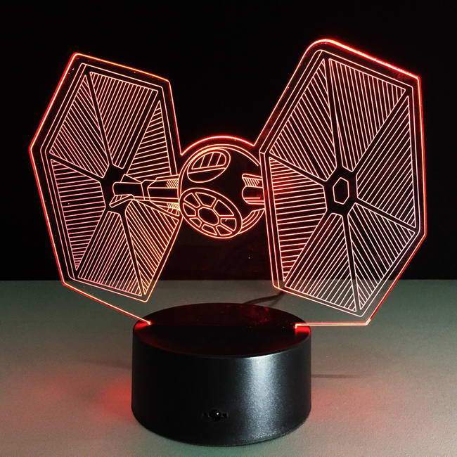 Star Wars Tie Fighter 3D Illusion Lamp