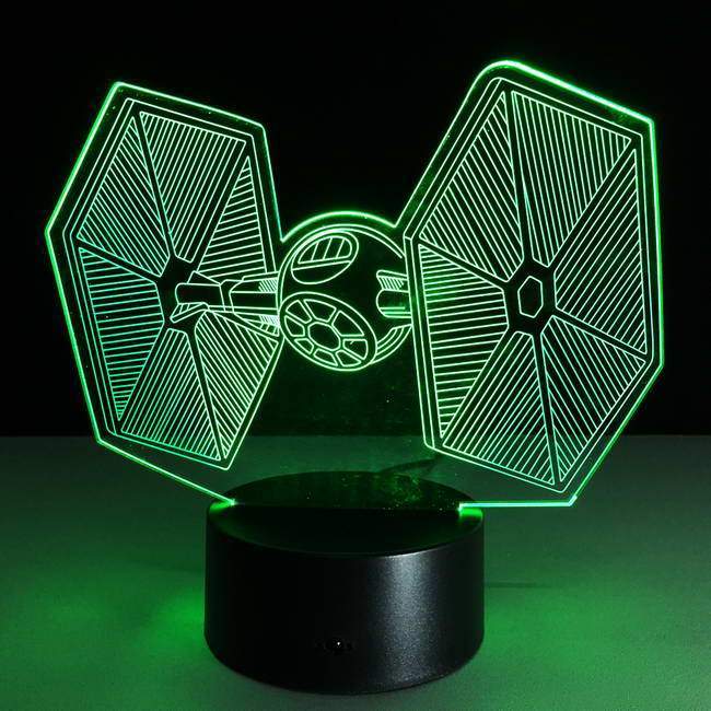 Star Wars Tie Fighter 3D Illusion Lamp