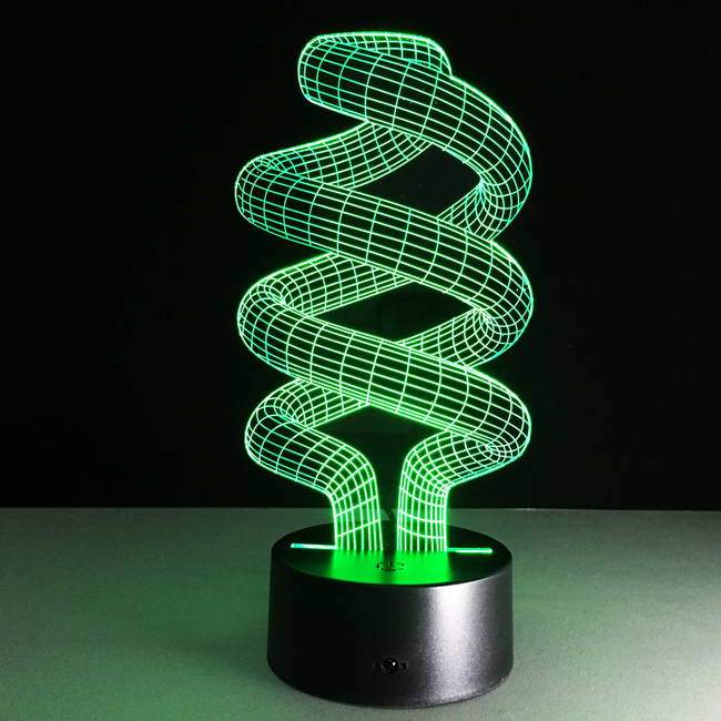 Endless Spiral 3D Illusion Lamp