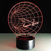 Spaceship 3D Illusion Lamp