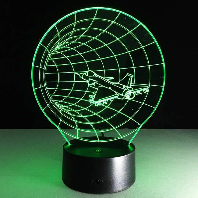 Spaceship 3D Illusion Lamp