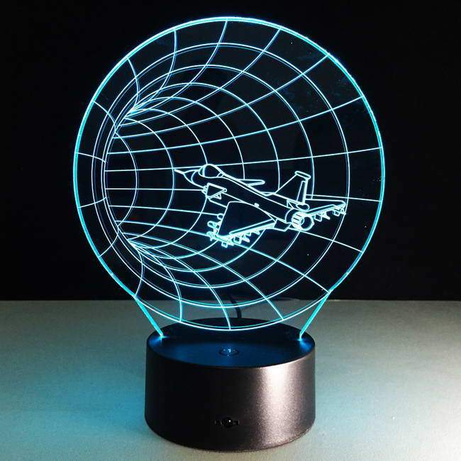 Spaceship 3D Illusion Lamp