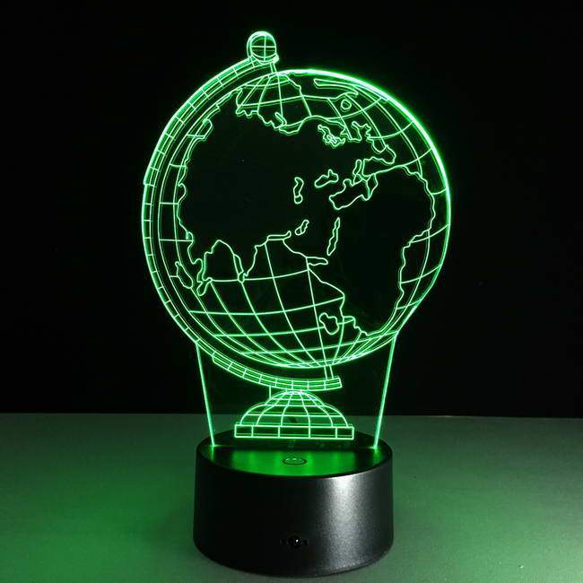Earth Globe 3D Illusion Lamp