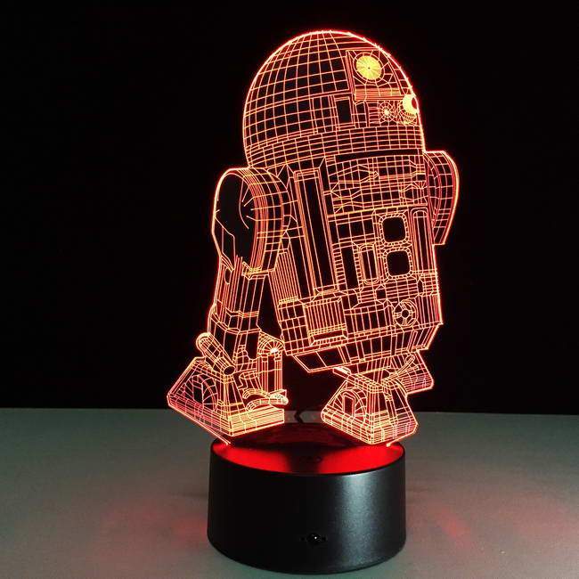 Star Wars R2D2 3D Illusion - The Original 3D Lamp