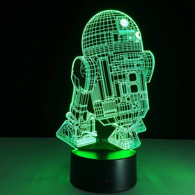 Star Wars R2D2 3D Illusion Lamp
