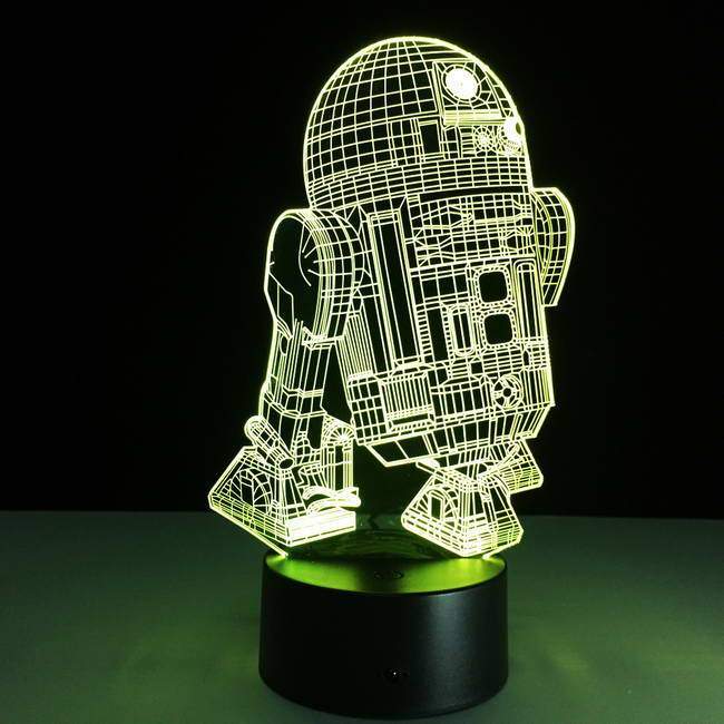 Star Wars R2D2 3D Illusion Lamp