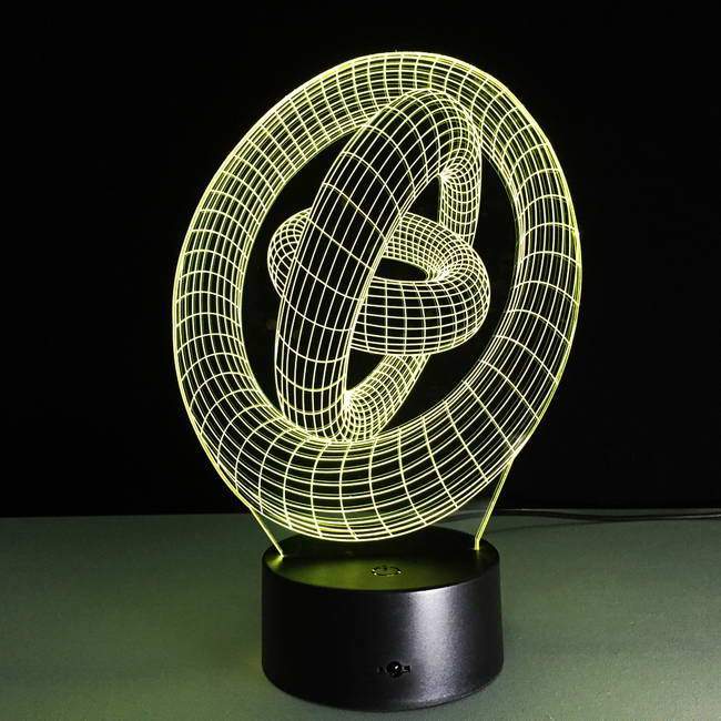 Infinite Circles 3D Illusion Lamp