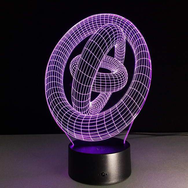 Infinite Circles 3D Illusion Lamp