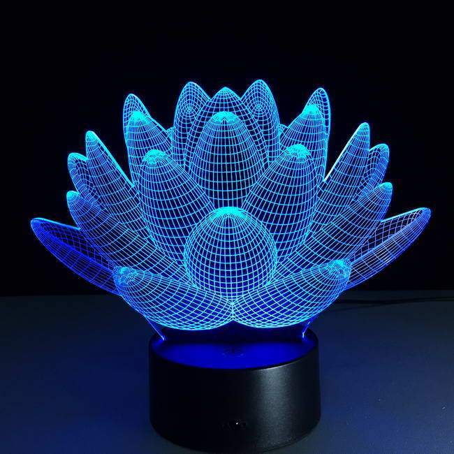 Lotus Flower V2 3D Illusion Lamp