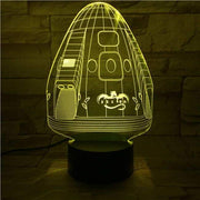 Spaceship V2 3D Illusion Lamp