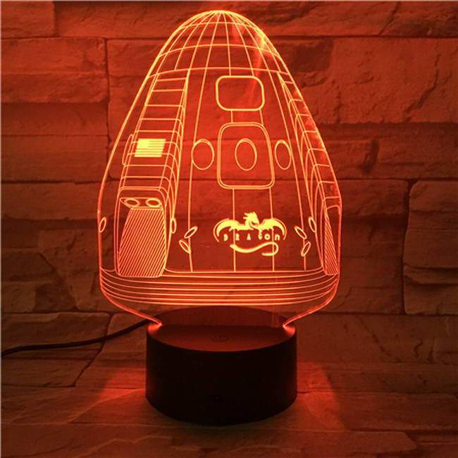 Spaceship V2 3D Illusion Lamp