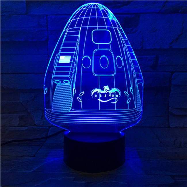Spaceship V2 3D Illusion Lamp