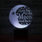 I Love You To the Moon 3D Illusion Lamp