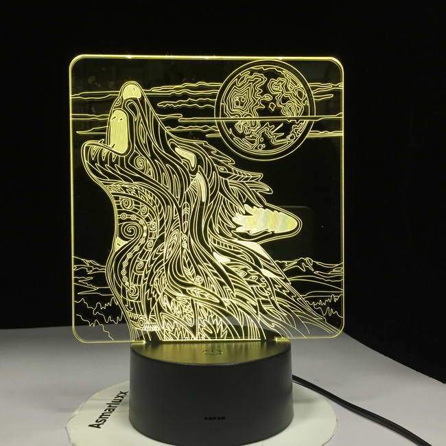 Wolf Moon V2 3D Illusion Lamp